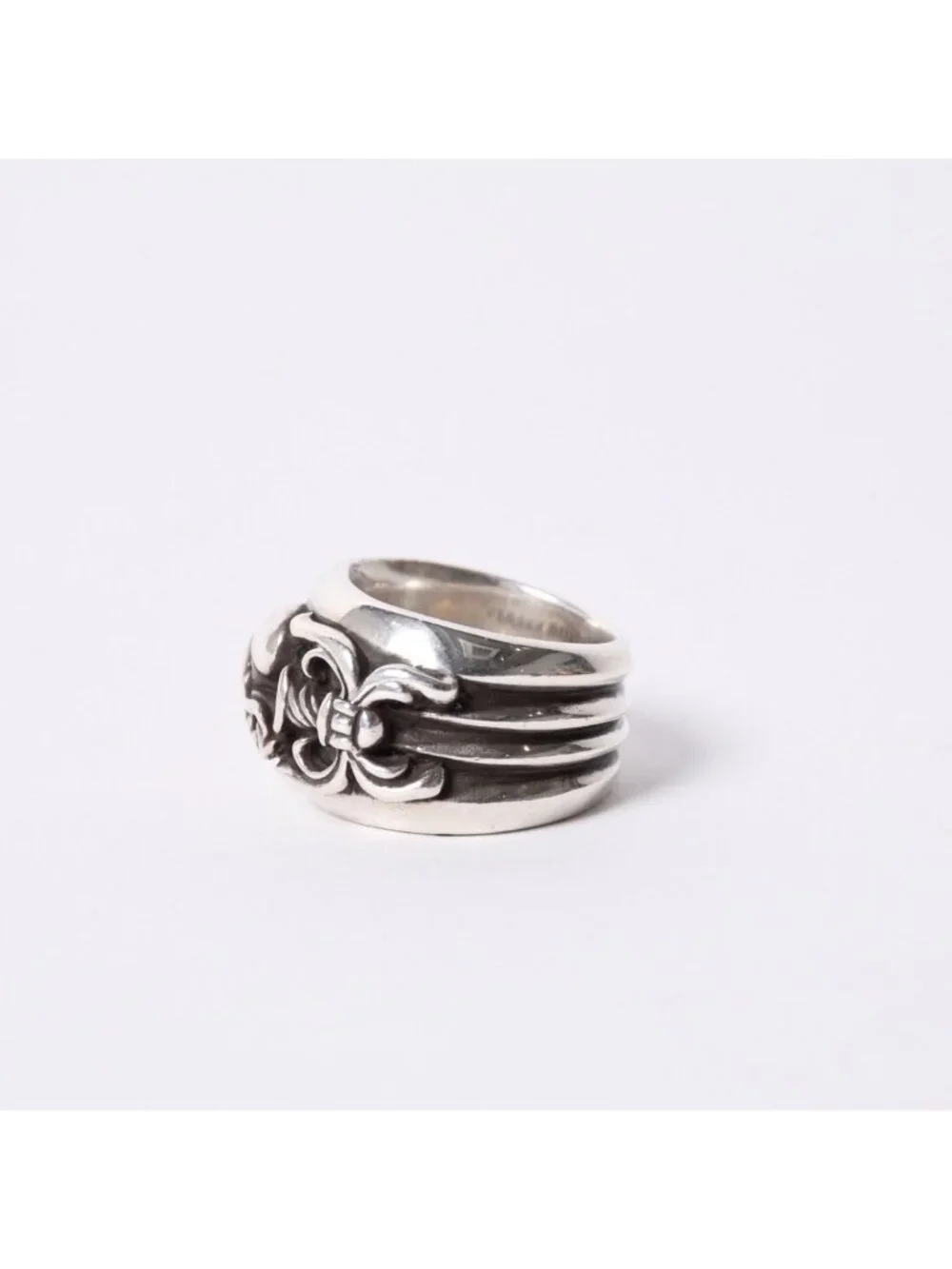 Chrome Hearts Dagger Heart Ring 925 Sterling Silver